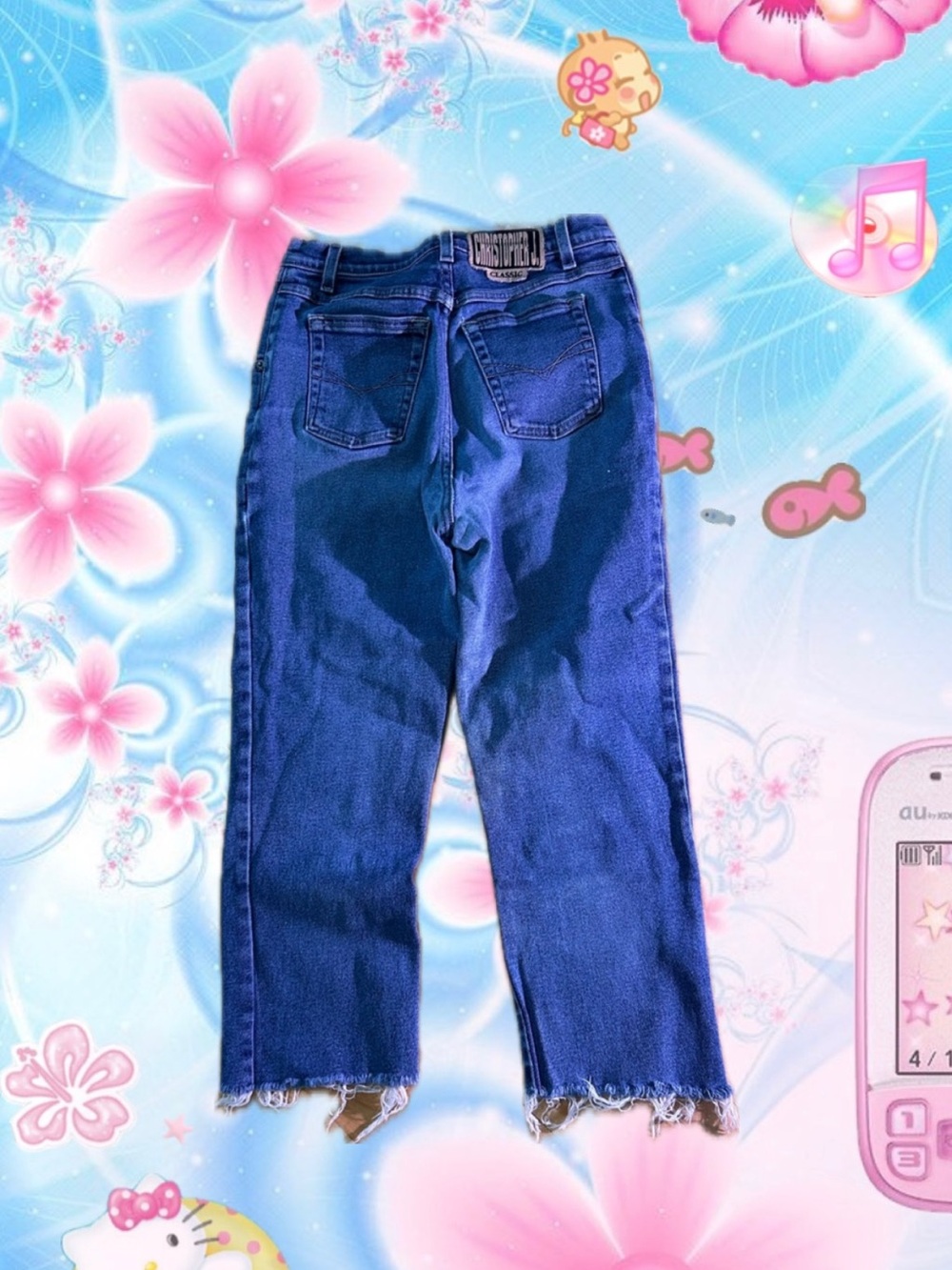 Christopher John Rogers Straight-Leg Jeans in Blue Denim